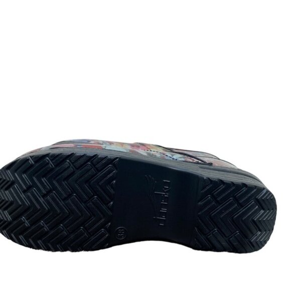 Dansko New Women's Professional Clogs Boho Flower Patent size 38 - Picture 9 of 9